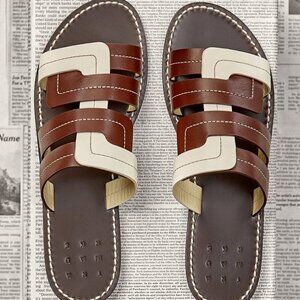 Trademark Interlock Vachetta Sandals (Flats,Flat Sandals)